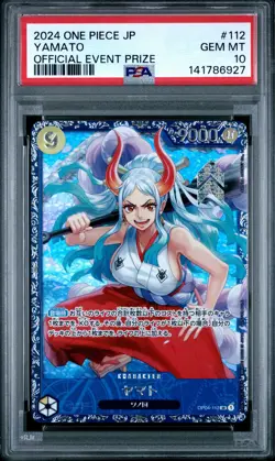 2024 ONE PIECE JAPANESE PROMOS OFFICIAL EVENT PRIZE #112 YAMATO PSA 10 - Image 1