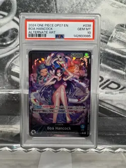 2024 ONE PIECE OP07-038 500 YEARS IN THE FUTURE ALTERNATE ART BOA HANCOCK PSA 10 - Image 1