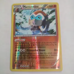 Pokemon Card Mamoswine 82/162 Ultra Rare Reverse Holo XY BREAKthrough 2015 NM/LP - Image 1