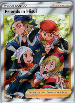Friends in Hisui (Full Art) 148/159 SWSH: Crown Zenith - Pokemon Card - NM - Image 1