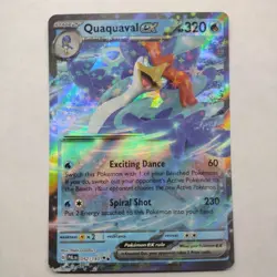 Holo Quaquaval ex - 052/193 Paldea Evolved Pokemon - Same Day Shipping! - Image 1
