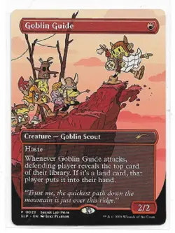MTG magic cards 1x Goblin Guide - RCQ full art secret lair prize promo Unique & - Image 1