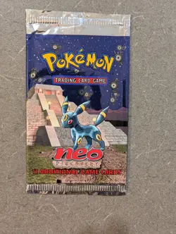 POKEMON TCG 2001 Neo Discovery Unlimited Empty Booster Pack UMBREON NO CARDS - Image 1