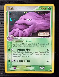 Muk 11/92 [Legend Maker] Reverse Holo - Prerelease Stamped - Pokemon TCG- LP/NM - Image 1