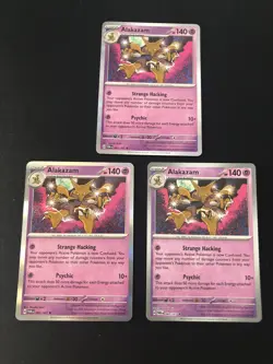 Alakazam 82/167 Pokemon Card Twilight Masquerade HOLO NM++ (x3) - Image 1