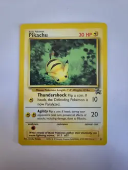 Pokemon TCG Pikachu Black Star Promo 27 LP. - Image 1