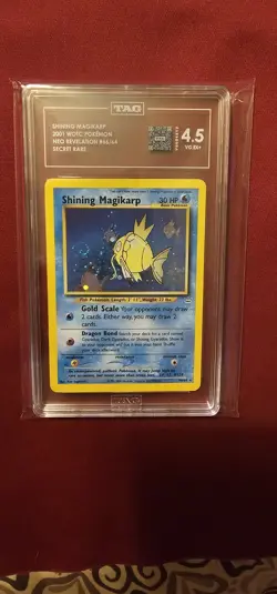 Pokemon TCG Shining Magikarp Neo Revelation Holo Card 66/64 TAG 4.5 - Image 1