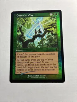 Open the Way (Retro Frame) - March of the Machine Foil MTG Plus Bonus Rare!!! - Image 1