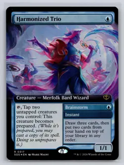 Harmonized Trio (Extended Art) 317 Secrets of Strixhaven MTG Foil NM - Image 1