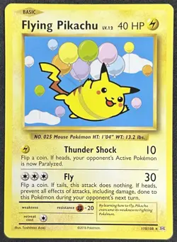POKEMON~FLYING PIKACHU ~110/108~XY EVOLUTIONS~ENG~VG - Image 1