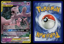 Mewtwo & Mew GX 71/236 Unified Minds UNM Holo GX Rare Pokemon LP - Image 3