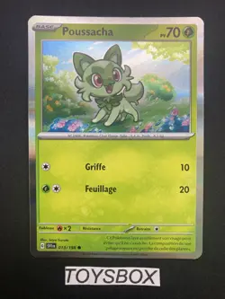 Carte Pokemon Poussacha Holo 013/198 / Ecarlate Et Violet EV1 PROMO / NEUF FR - Image 2