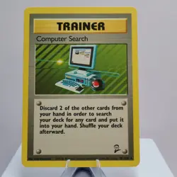 Pokemon TCG - Computer Search 101/130 Base Set 2 Rare - NM - Image 2