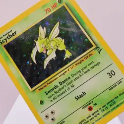 Pokemon TCG - Scyther 17/130 Base Set 2 Holo Rare WOTC - NM - Image 1