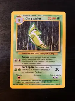 Carte Pokemon : Chrysacier 54/102 Set de Base Edition 2 Wizards Francais - Image 1