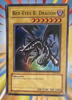 Konami Yu-Gi-Oh! TCG Red-Eyes B. Dragon (SDJ-001) Ultra Rare Holo Unlimited - Image 1