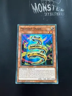 YUGIOH PROHIBIT SNAKE SUPER RARE FIGA-EN038 1ST EDITION - Image 1