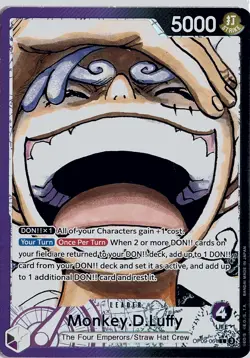 ***FOIL Monkey D Luffy OP09-061-V2 Parallel*** One Piece Kid Icarus - Image 1