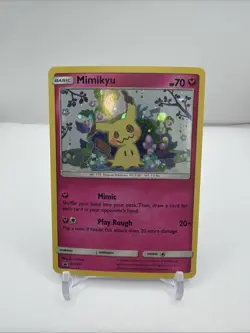 Mimikyu SM163 Holo Black Star Promo Sun & Moon Pokemon Card SWIRL - Image 1