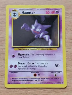 Pokemon Trading Card Game TCG Haunter Base Set 29/102 1999 Regular - Image 1
