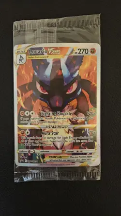 Sealed Lucario VSTAR Promo SWSH291 Sword & Shield Collectible Card - Image 1