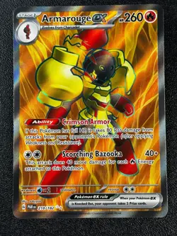 Pokemon TCG Armarouge ex - 218/182 SV04: Paradox Rift Ultra Rare NM - Image 1