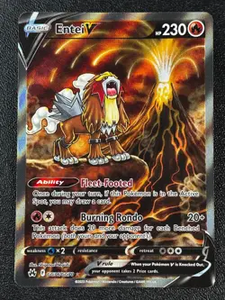 Pokemon TCG Entei V GG36/GG70 SWSH: Crown Zenith: Galarian Gallery Ultra Rare NM - Image 1