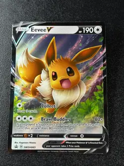 Pokemon TCG Eevee V SWSH065 SWSH: Sword & Shield Promo Cards Promo NM - Image 1