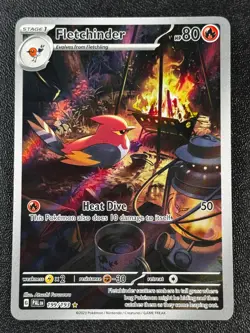 Pokemon TCG Fletchinder 199/193 SV02: Paldea Evolved Illustration Rare NM - Image 1