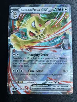 🐈Team Rocket’s Persian EX | 150/182 | Destined Rivals | Double Rare | Pokemon🐈 - Image 1