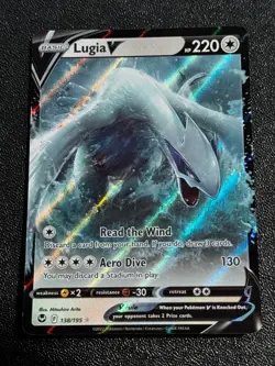 Pokemon TCG Lugia V 138/195 SWSH12: Silver Tempest Ultra Rare NM - Image 1