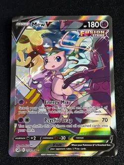 Pokemon TCG Mew V (Alt Art) 251/264 SWSH08: Fusion Strike Ultra Rare NM - Image 1