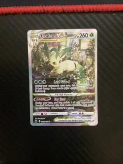 Leafeon VSTAR GG35/GG70 Holo VSTAR Rare Crown Zenith Galarian Gallery Pokemon NM - Image 1
