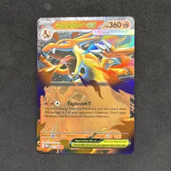 Mega Charizard Y EX Pokemon TCG Promo Full Art Holo 030 English 360 HP - Image 1