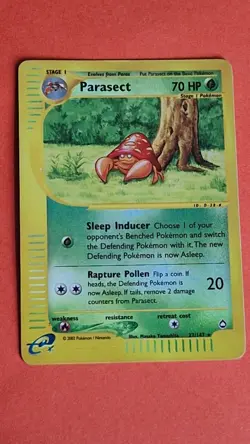 Parasect Aquapolis 27/147 Pokemon TCG Reverse Holo - Image 2