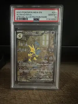 Pokemon Alakazam ex 201/165 SV151 Special Illustration Rare Holo PSA 10 - Image 1