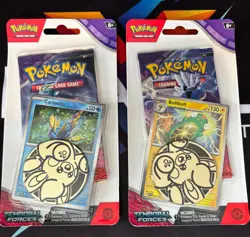 Pokemon Temporal Forces Checklane Blister Set 2 Booster Packs Bellibolt/Carvanha - Image 1