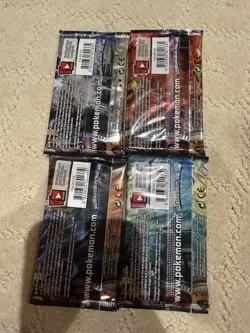 Pokemon XY Steam Siege Booster Pack Art Set of 4 Factory Sealed - Image 2