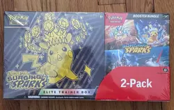 Pokemon Surging Sparks Elite Trainer Box + Booster Bundle, 2-pack ~ Costco Set - Image 1