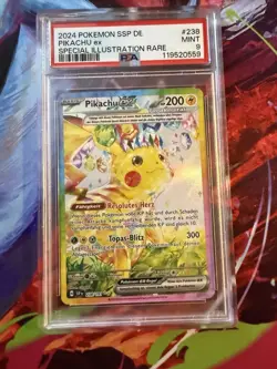 Pokemon Pikachu ex 238/191 SSP DE PSA 9 Special Illustration Rare deutsch - Image 1