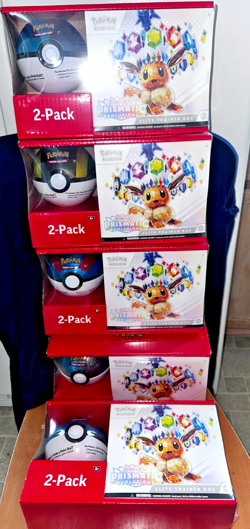 SAMS CLUB POKEMON PRISMATIC EVOLUTIONS ELITE TRAINER BOX LOT OF 5 - Image 1