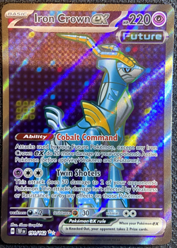 Iron Crown Ex 191/162 Temporal Forces Pokemon English Full Art 2024 - Image 1