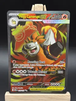 POKEMON TCG MEGA CAMERUPT EX 156/132 FULL ART HOLO NM MEGA EVOLUTION - Image 1