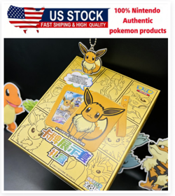 S-Chinese Pokemon TCG Sword&Shield Nine Colors Gathering Eevee Theme Sealed Gift - Image 1