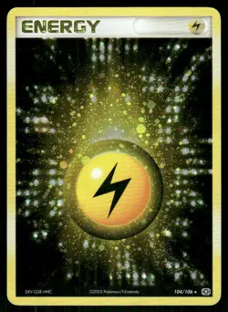 Lightning Energy 104/106 Holo Rare Emerald Pokemon Holo MP - Image 1