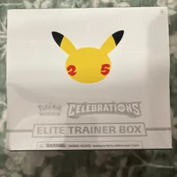 Pokemon TCG Celebrations Elite Trainer Box 25th Anniversary English 2021 - Image 1