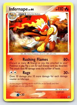 Infernape 31/127 Rare Platinum Pokemon Lightly Played - Image 1