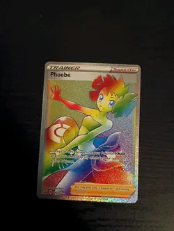 2021 Pokemon Battle Styles #175 Phoebe Full Art Secret Rare - Image 3