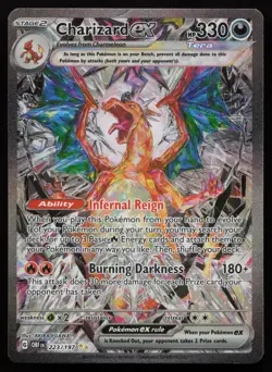 Charizard ex 223/197 Special Illustration Rare Obsidian Flames English LP - Image 1