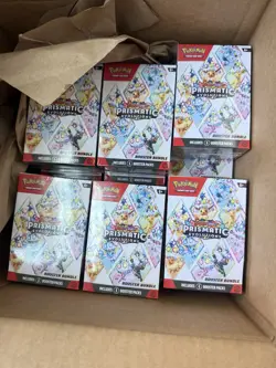 Pokemon Prismatic Evolutions 8.5 Booster Bundle x12 Boxes Sealed Free Shipping! - Image 1